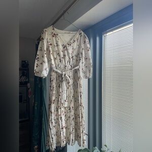 Roolee Pleated Floral Dress